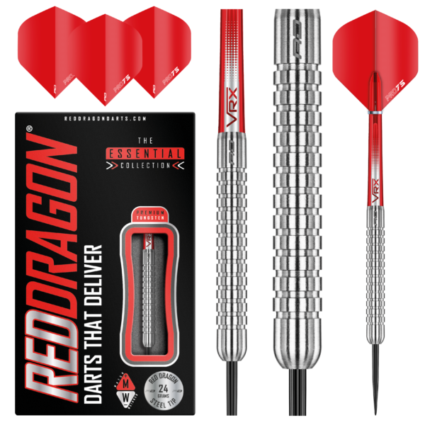 Red Dragon Hellfire Steel Tip Dart Set - 24g